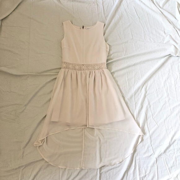 White Asymmetrical Dress - Picture 1 of 3